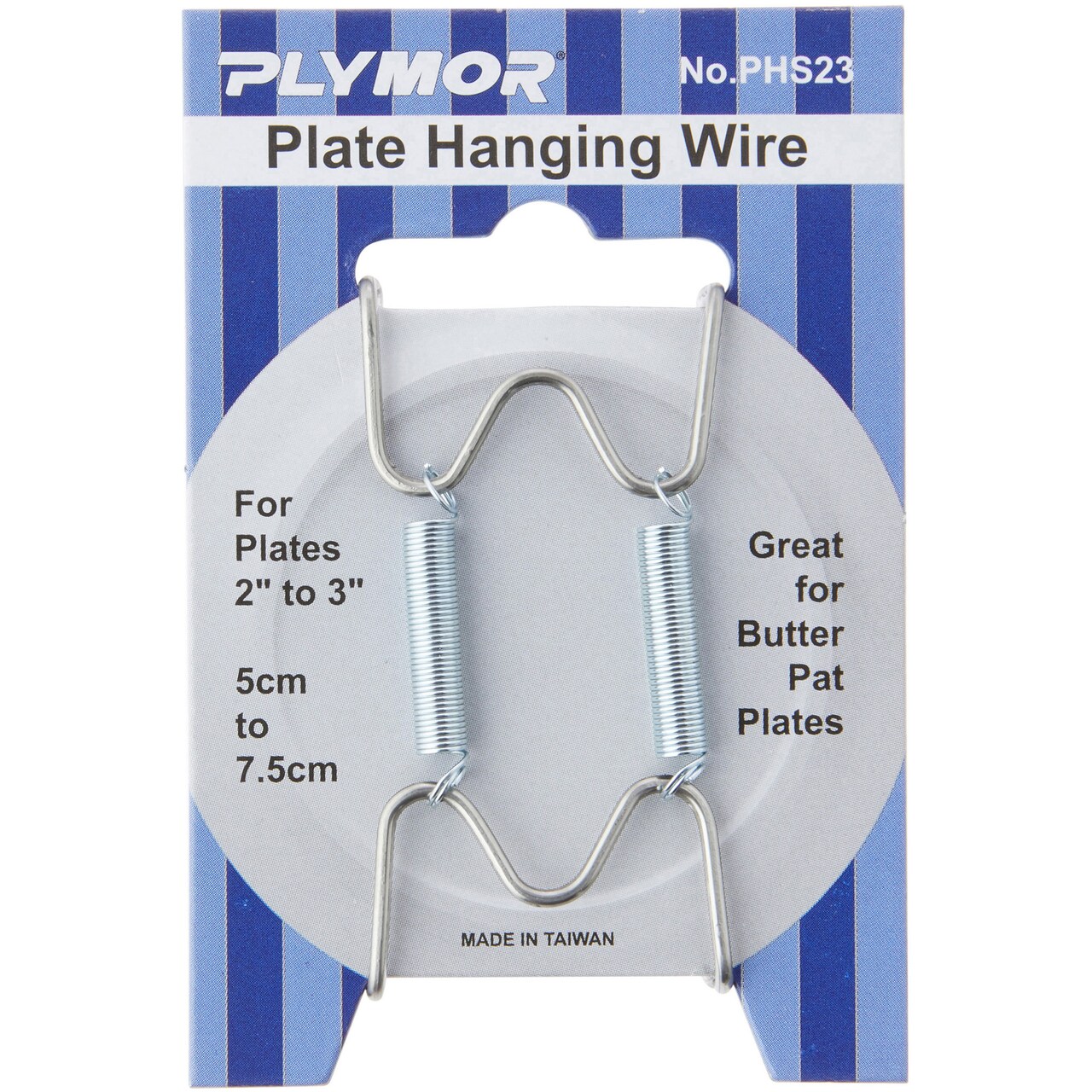 Plymor Stainless Steel Wall Mountable Plate Hanger, 2.25" H x 1.25" W x 0.375" D (For Plates 2" - 3")